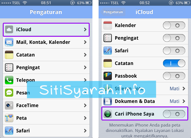 Cara Find My iPhone (FMI) – Cari iPhone Saya