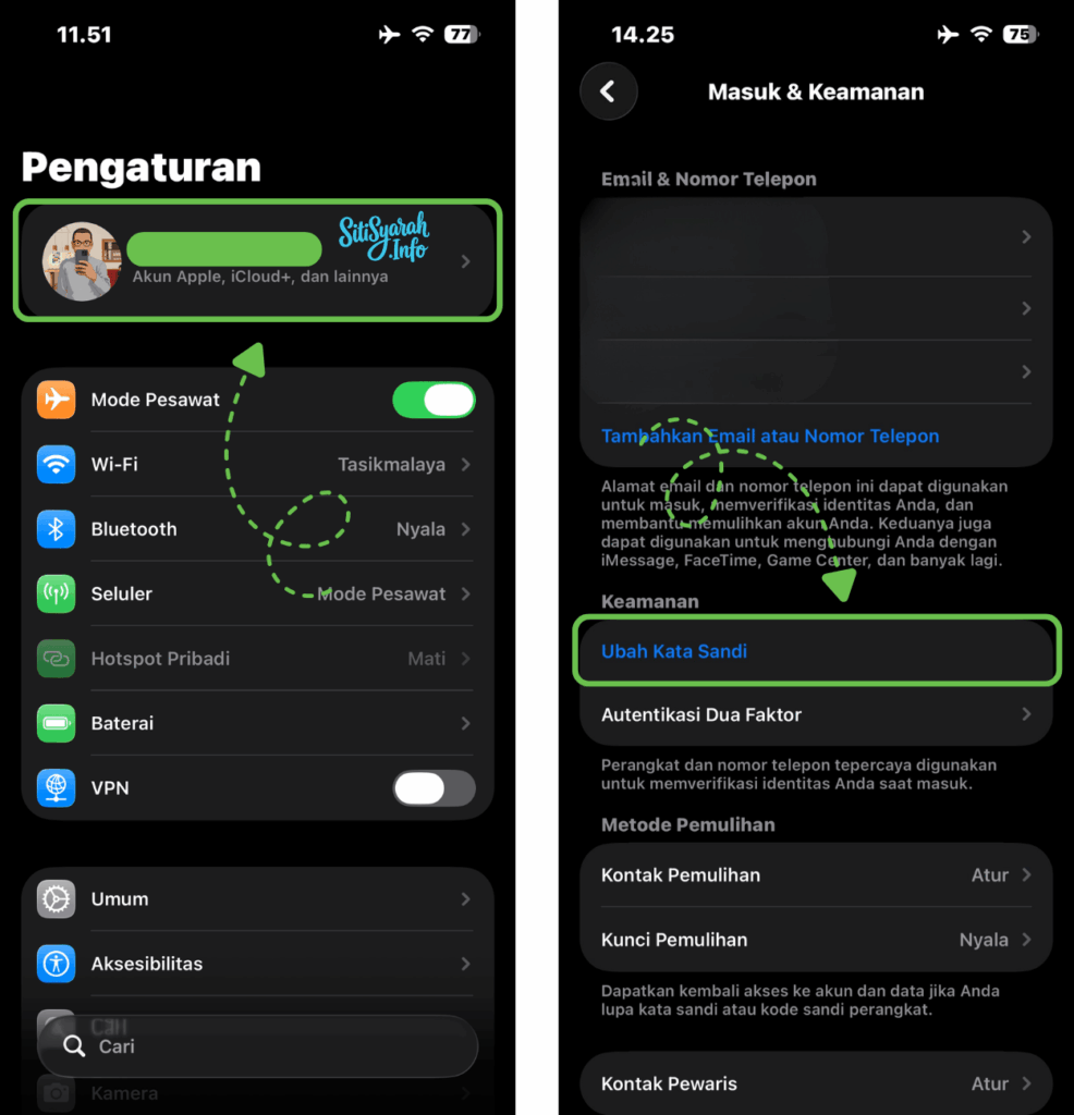 bagaimana cara reset password icloud
