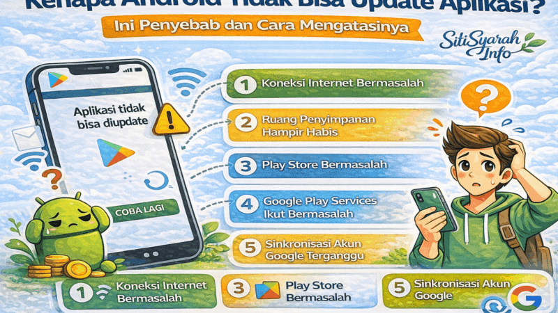 Kenapa Android Tidak Bisa Update Aplikasi? Ini Penyebab dan Cara Mengatasinya