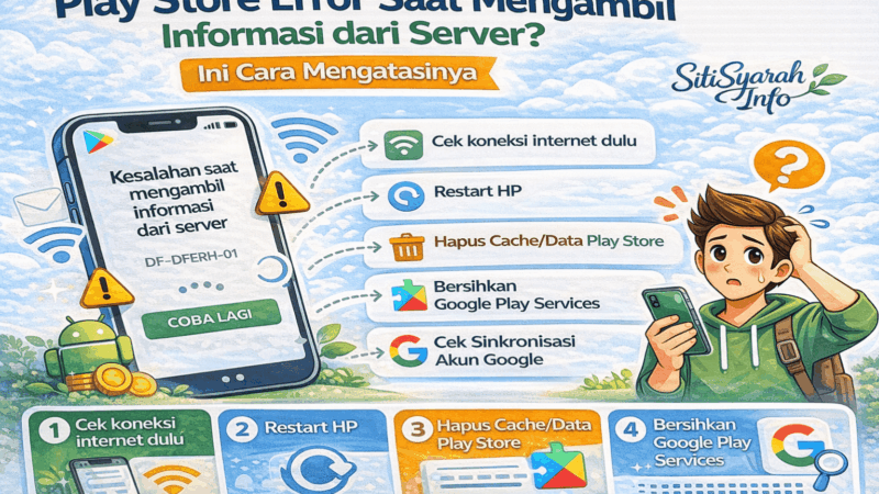 Play Store Error Saat Mengambil Informasi dari Server? Ini Cara Mengatasinya