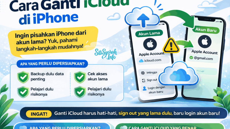 Cara Ganti iCloud di iPhone dengan Aman, Ini Langkah yang Benar