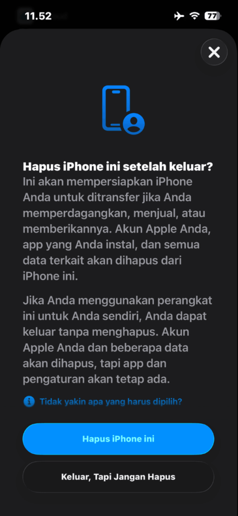 cara mengganti icloud iPhone