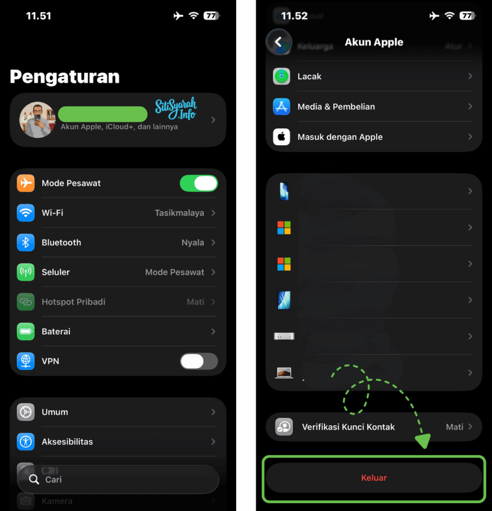 Cara ganti icloud iphone