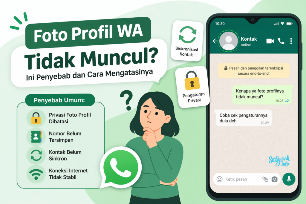 foto profil kontak whatsapp tidak muncul