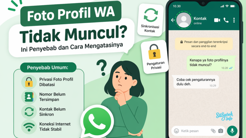 Kenapa Foto Profil WA Tidak Muncul? Ini Penyebab dan Cara Mengatasinya