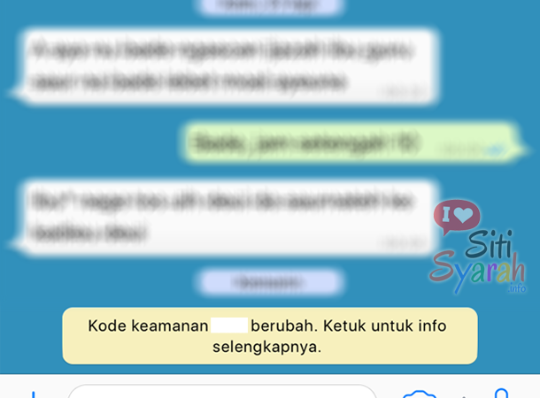 Arti Kode Keamanan Berubah Pada Whatsapp