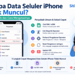 Kenapa Data Seluler iPhone Tidak Muncul? Ini Penyebab dan Cara Mengatasinya (Update 2026)