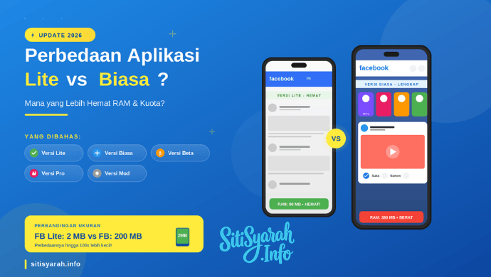 Perbedaan Aplikasi Lite dan Biasa di Android: Mana yang Hemat RAM? (Update 2026)