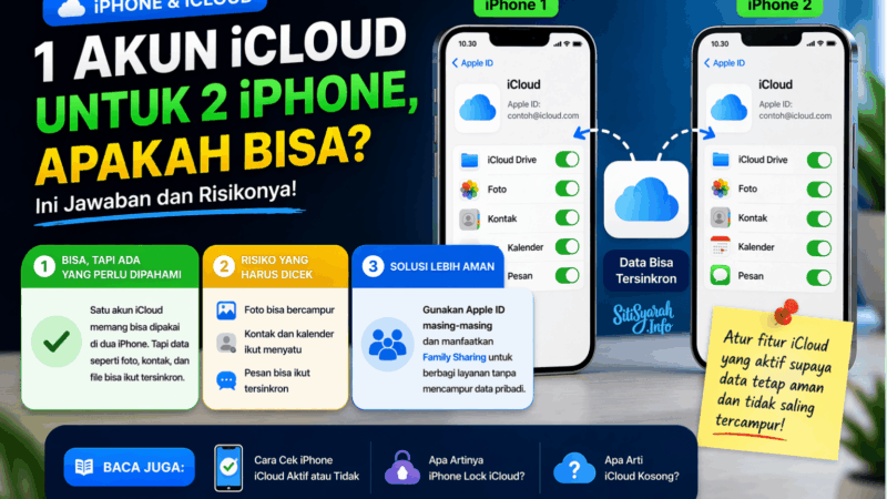 Apakah iCloud Bisa Dipakai di 2 iPhone? Ini Jawaban dan Risikonya