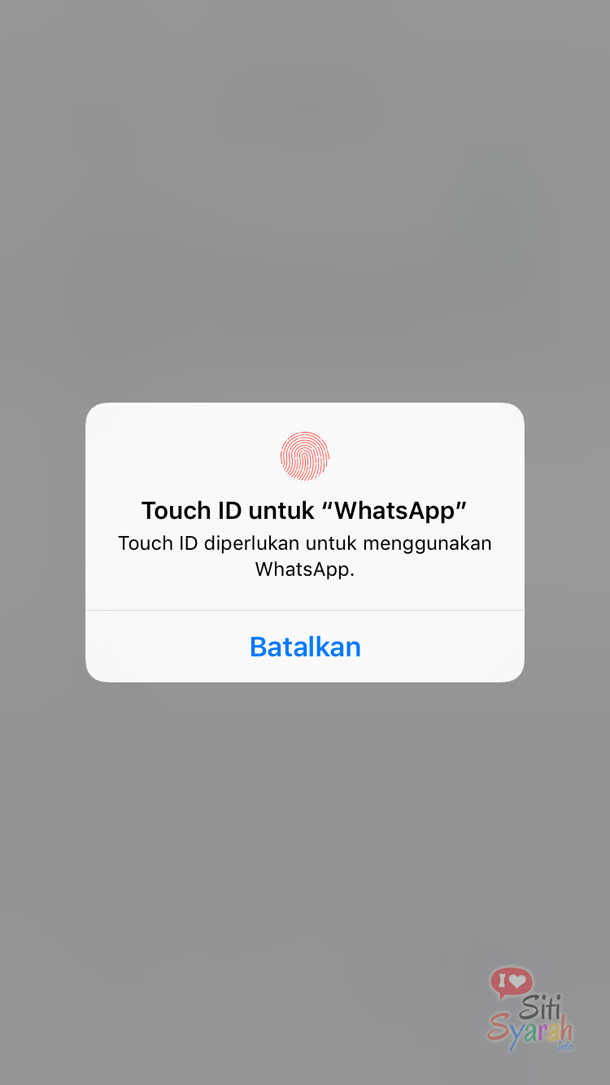 cara kunci whatsapp pakai sidik jari