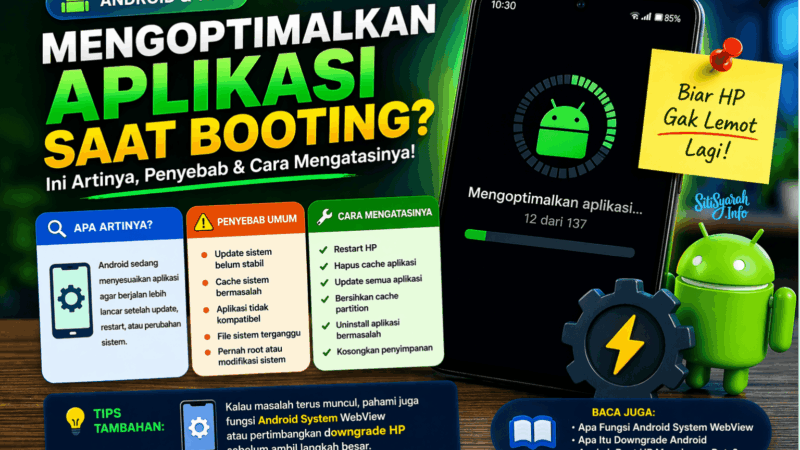 Mengatasi Android Mengoptimalkan Aplikasi Saat Booting