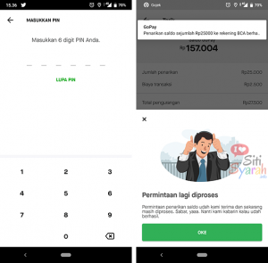 transfer saldo gopay ke rekening bank lain