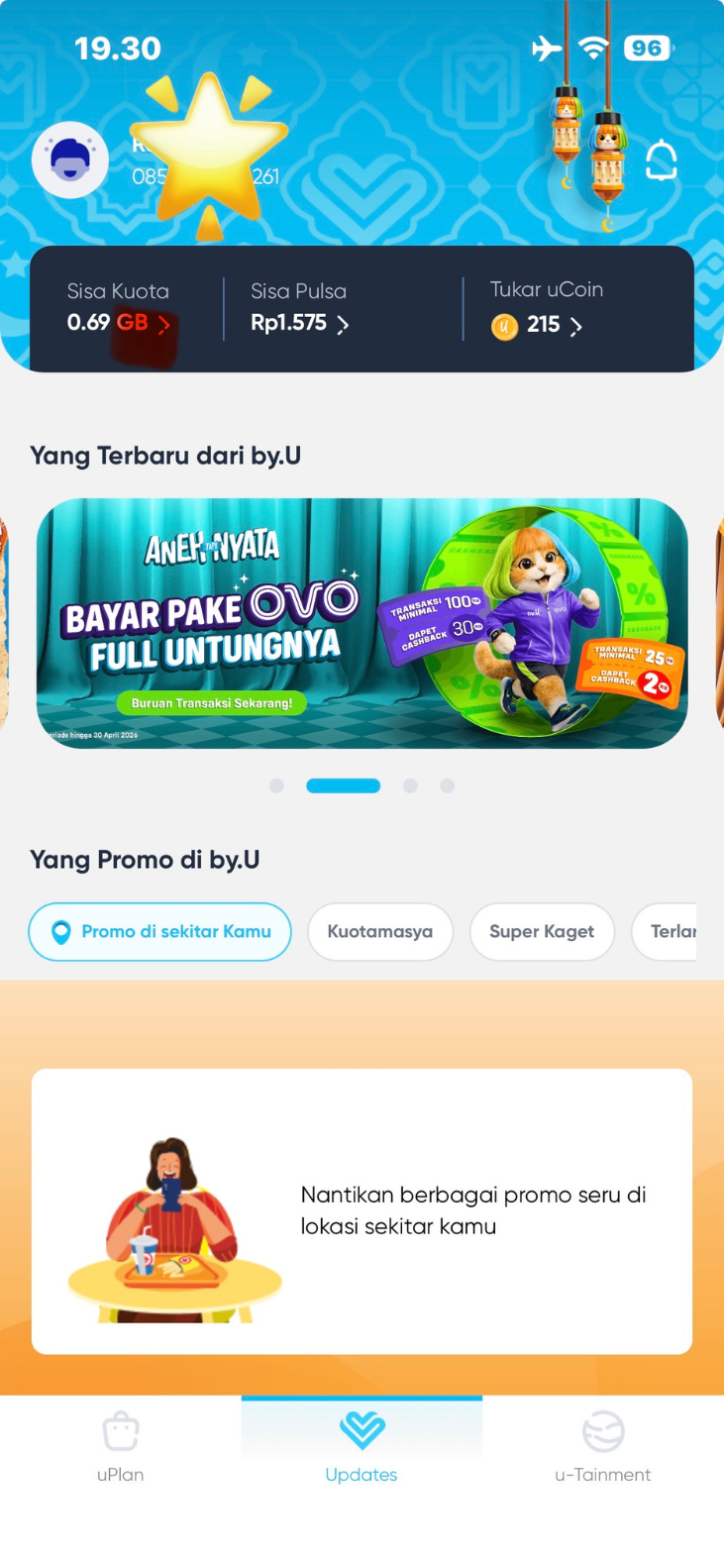 cara cek kuota byu dengan aplikasi