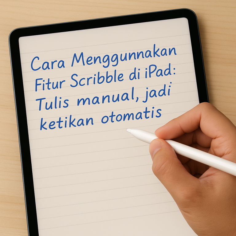 Cara Menggunakan Fitur Scribble di iPad: Tulis Manual, Jadi Ketikan Otomatis!