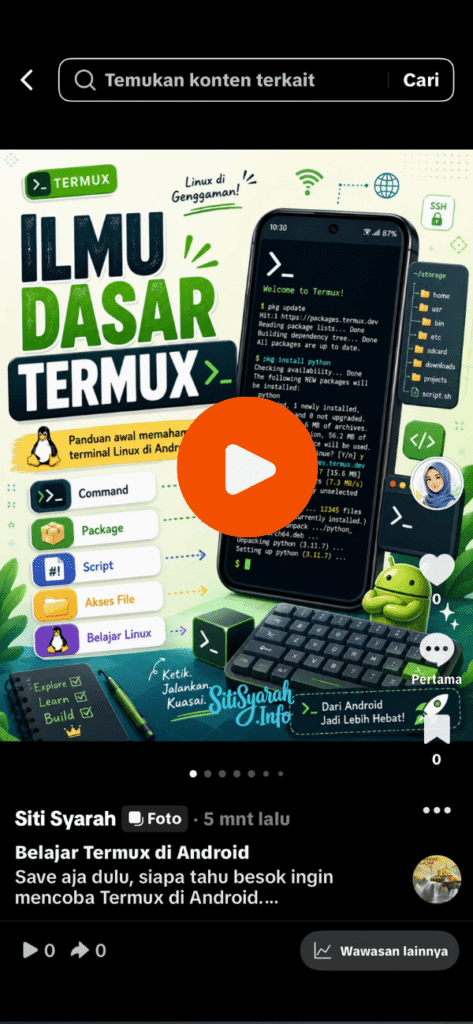belajar termux di Android