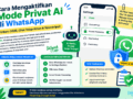 Cara Mengaktifkan Mode Privat AI di WhatsApp Terbaru 2026, Chat Tetap Aman & Terenkripsi!