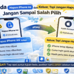 Beda Hapus iPhone Ini dan Keluar Tapi Jangan Hapus Saat Keluar dari iCloud
