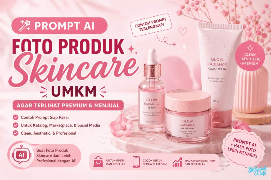 cara membuat foto skincare pakai ai