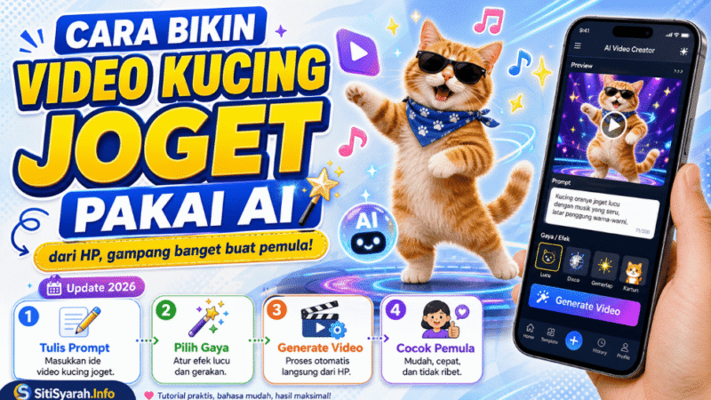 Cara Bikin Video Kucing Joget Kicau Mania Pakai AI dari HP, Gampang Banget Buat Pemula!