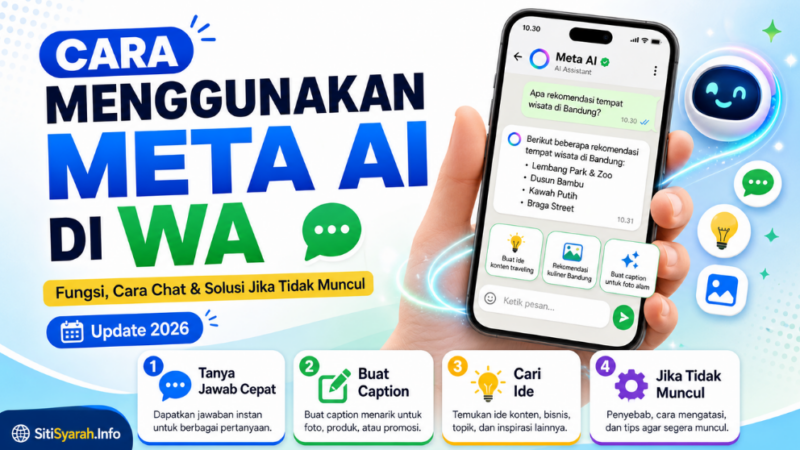 Cara Menggunakan Meta AI di WA untuk Pemula: Fungsi, Cara Chat, dan Solusi Jika Tidak Muncul