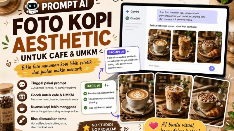 Prompt AI Foto Kopi: Bikin Foto Minuman Kopi Aesthetic untuk Cafe & UMKM