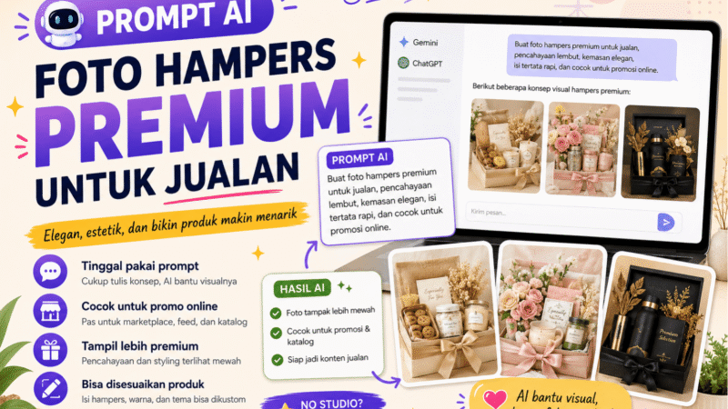 Prompt AI Foto Hampers Premium untuk Jualan