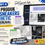 Prompt AI Foto Produk Sepatu Sneakers agar Terlihat Aesthetic dan Menjual