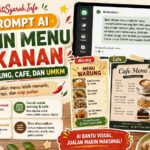 15 Prompt AI Desain Menu Makanan untuk Warung, Cafe, dan UMKM